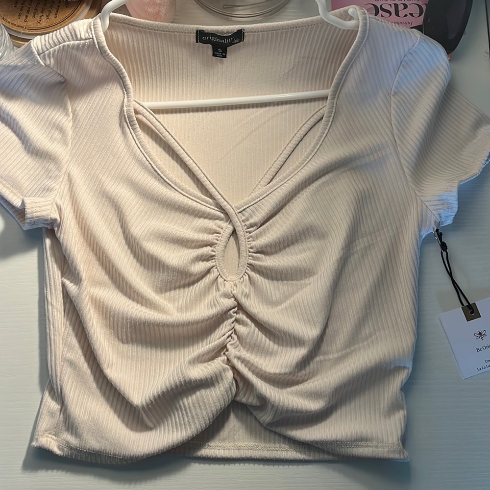 Pink styled tee